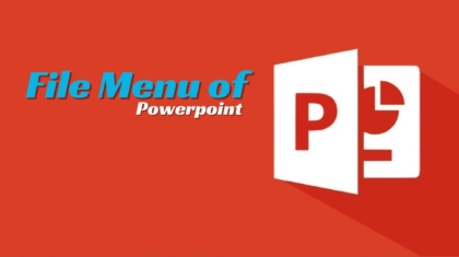 File Menu in MS PowerPoint 2003