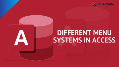 Different Menu Systems in Access