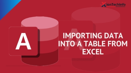 Importing Data into a Table from Excel