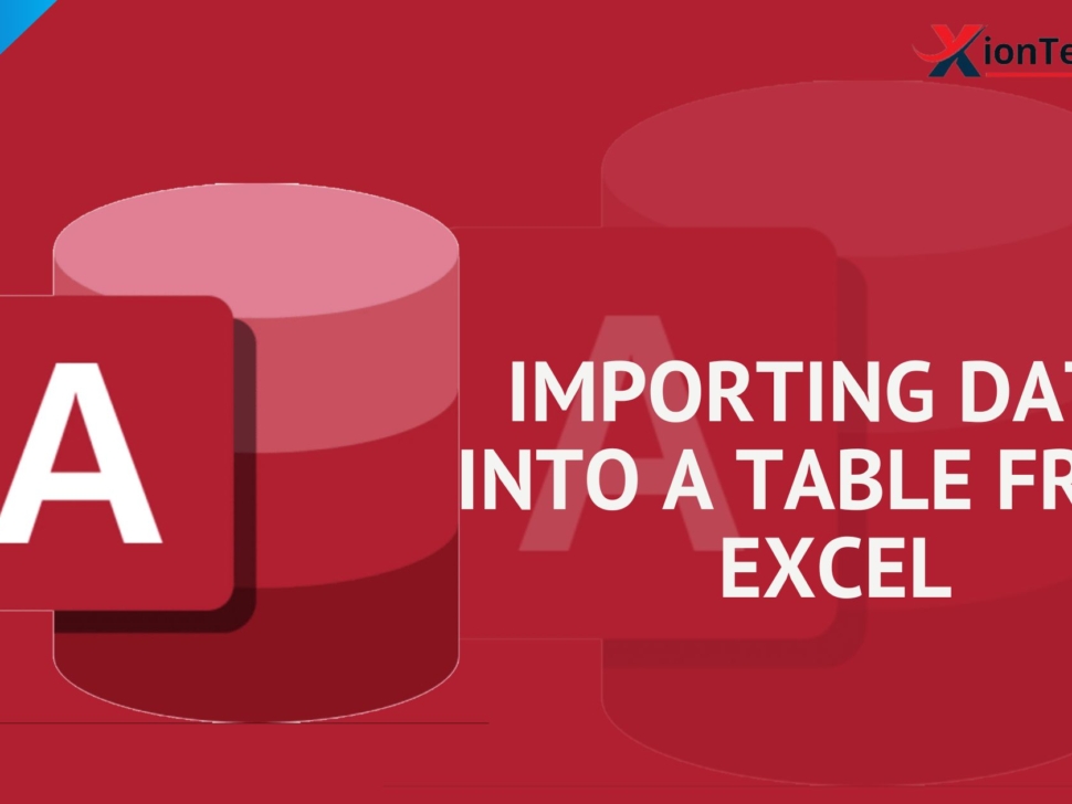 Importing Data into a Table from Excel